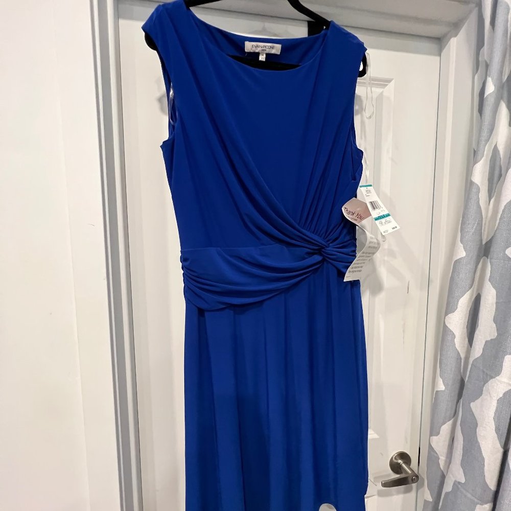 Evan Picone blue dress, Size 16, NWT